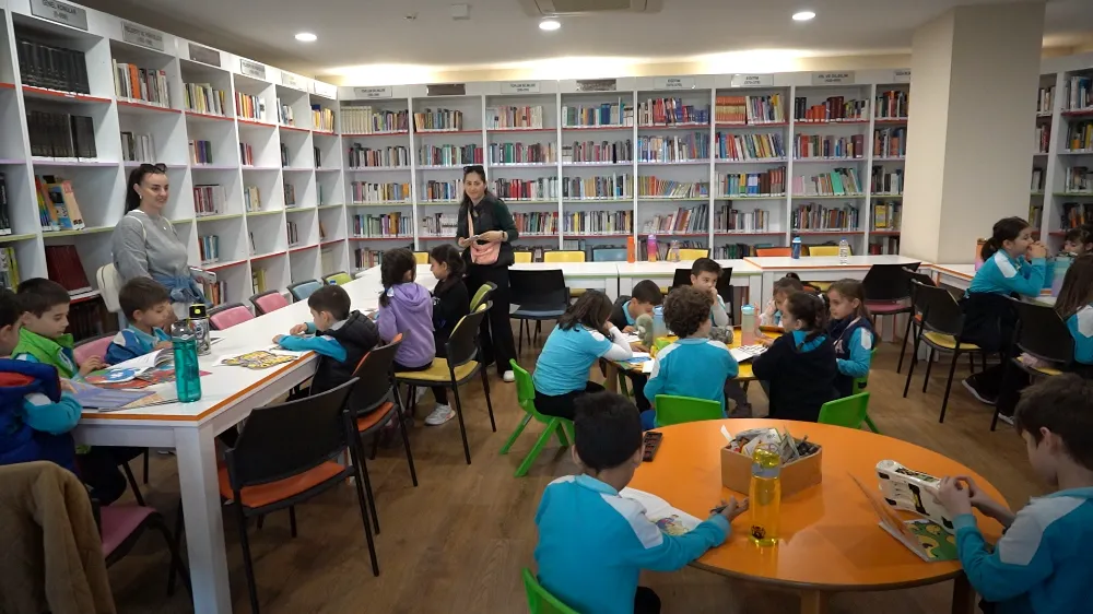 Minik öğrenciler Kütüphane Haftası’nda KOSHİM’de