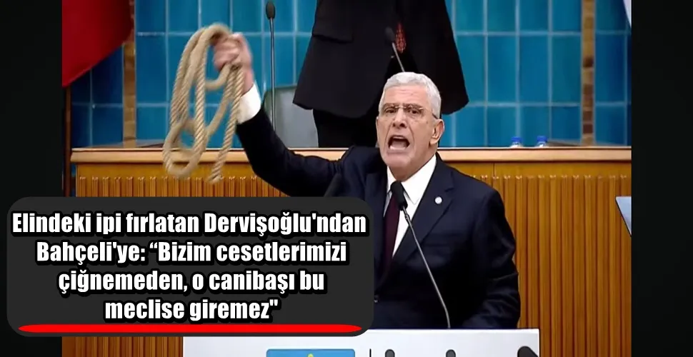 Elindeki ipi fırlatan Dervişoğlu