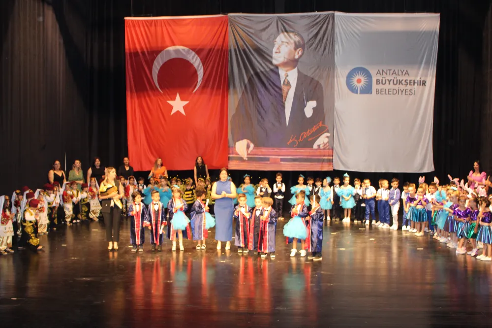 Gazipaşa Kreş ve Gündüz Bakım evinde mezuniyet heyecanı