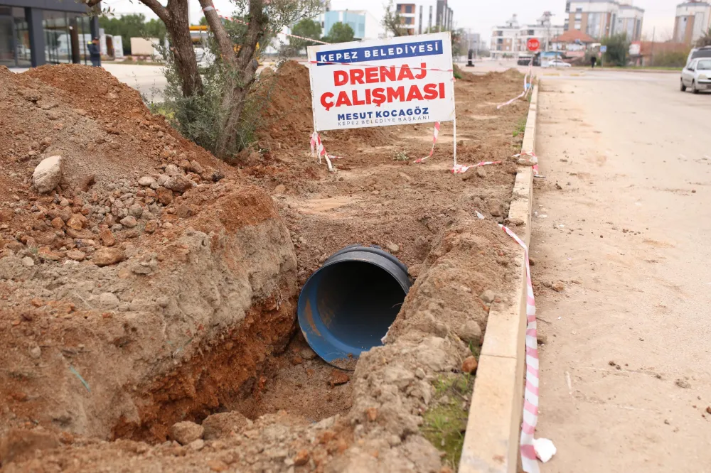 Kepez’in yağmur suyu altyapısı güçleniyor  