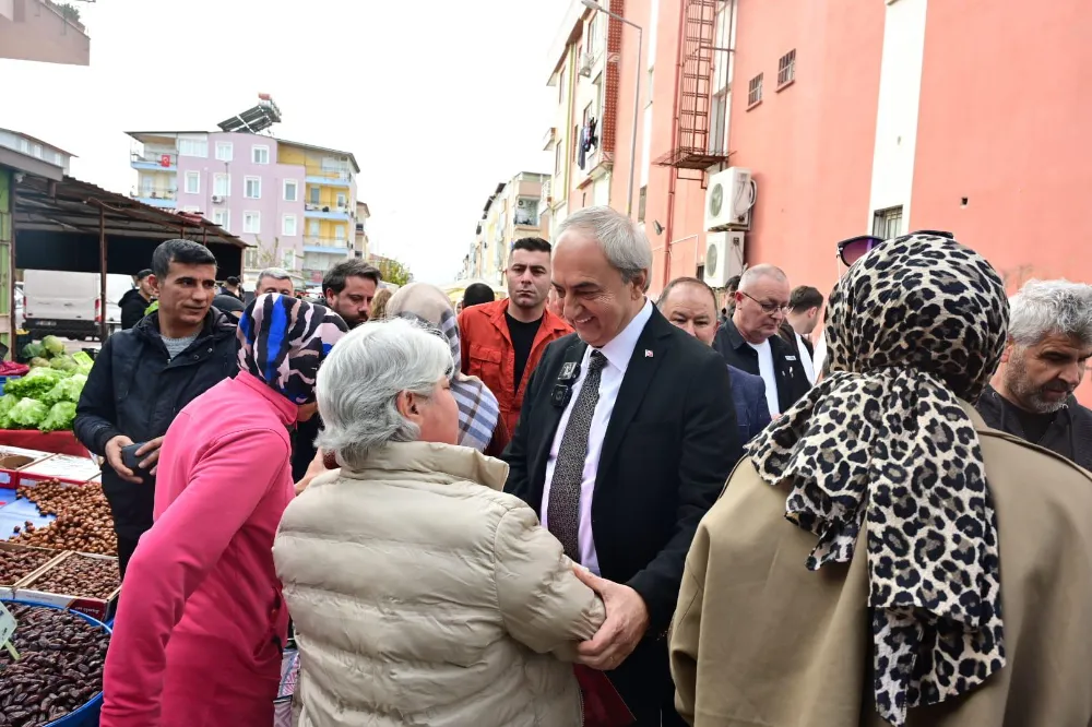 Kocagöz, Teomanpaşa semt pazarında halkla buluştu  