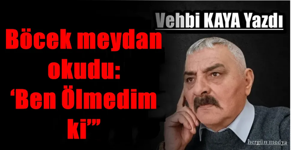 Böcek meydan okudu: ‘Ben Ölmedim ki’”
