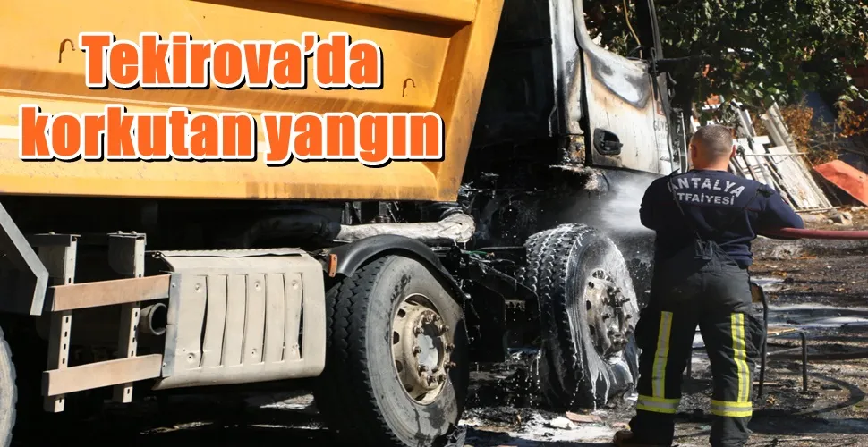 Tekirova’da korkutan yangın 
