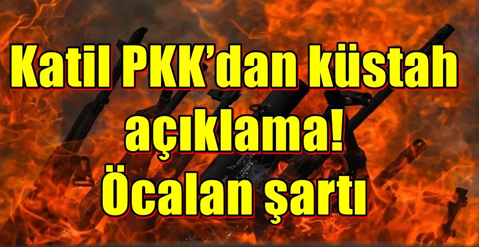 Katil PKK’dan küstah açıklama! Öcalan şartı