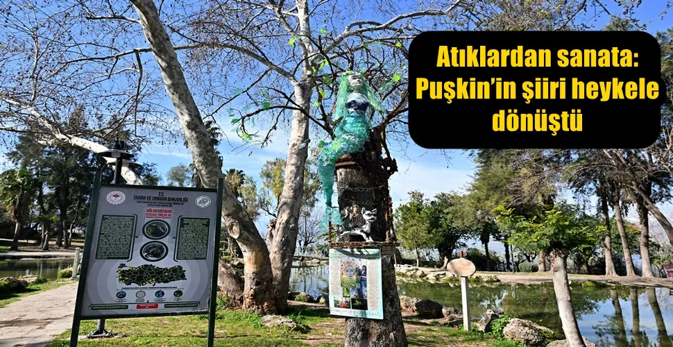 Atıklardan sanata: Puşkin’in şiiri heykele dönüştü