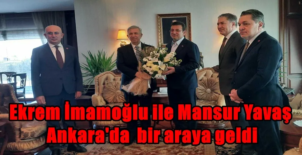 Ekrem İmamoğlu ile Mansur Yavaş  Ankara