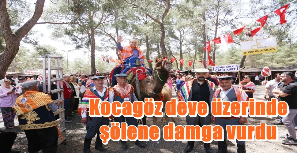 Kocagöz deve üzerinde şölene damga vurdu
