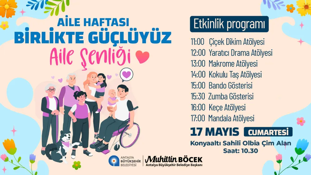 Büyükşehir Aile Haftası’nı dolu dolu etkinliklerle kutlayacak