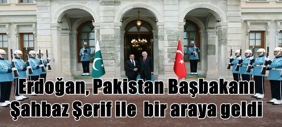 Cumhurbaşkanı Erdoğan, Pakistan Başbakanı Şahbaz Şerif ile  bir araya geldi