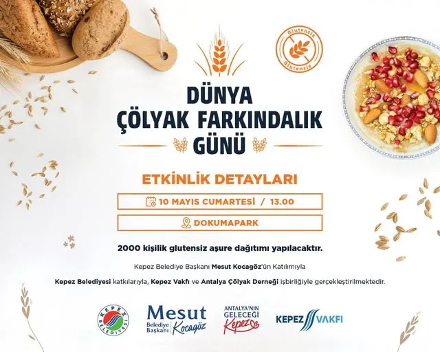 Kepez’de Dünya Çölyak Günü’nde glutensiz farkındalık etkinliği  