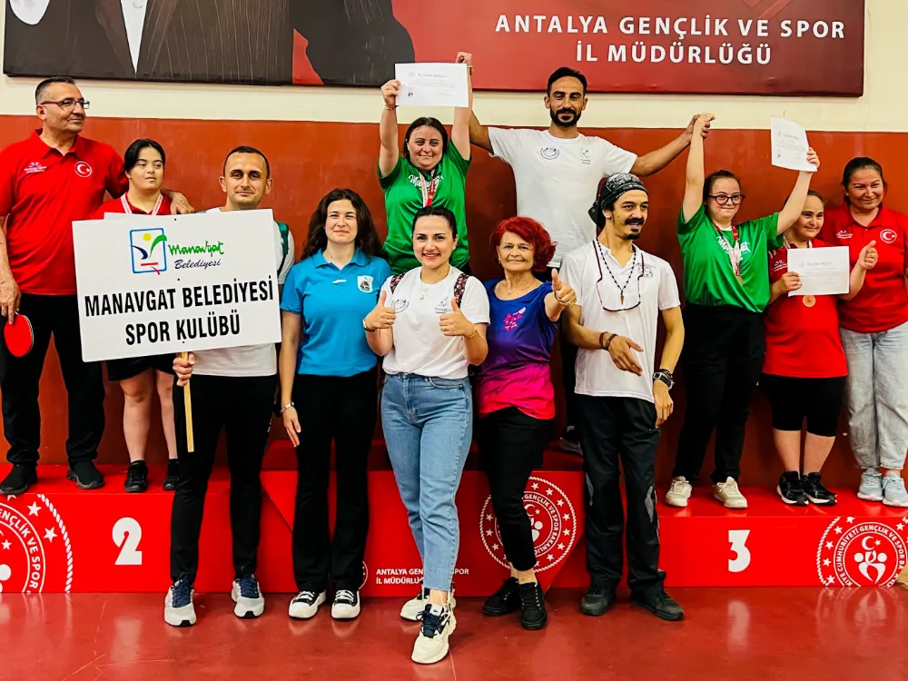 MANAVGAT BELEDİYESPOR’UN ÖZEL SPORCULARI ANTALYA’DA ZİRVEDE