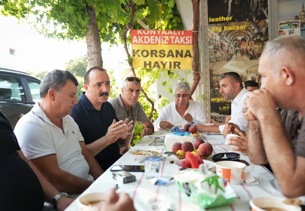 KOTAN TAKSİCİ ESNAFINA KONUK OLDU   
