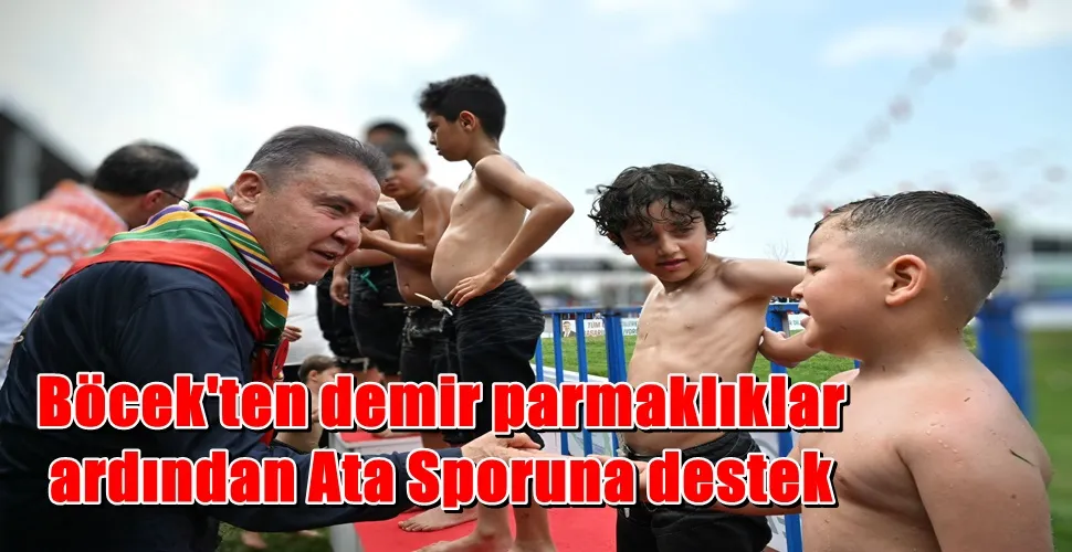 Böcek’ten demir parmaklıklar ardından Ata Sporuna destek