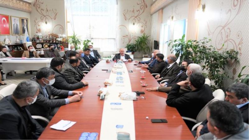 Aksu  Belediye Başkanı  Şahin, Millet İttifakı İle Toplantı Düzenledi