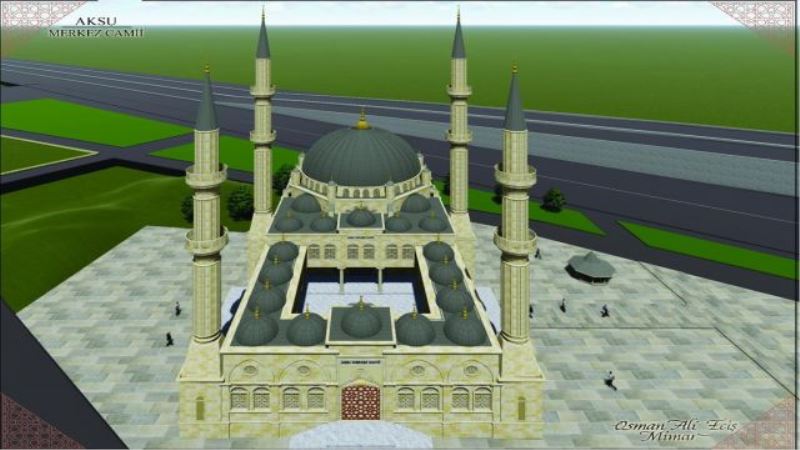 AKSU MERKEZ CAMİNİN YAPIMINA BAŞLANIYOR