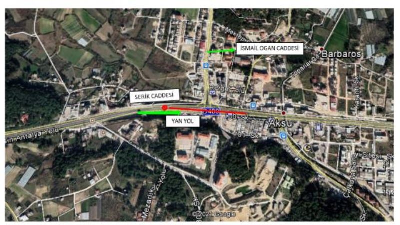 Aksu Köprülü Kavşağı bakım için trafiğe kapatılacak