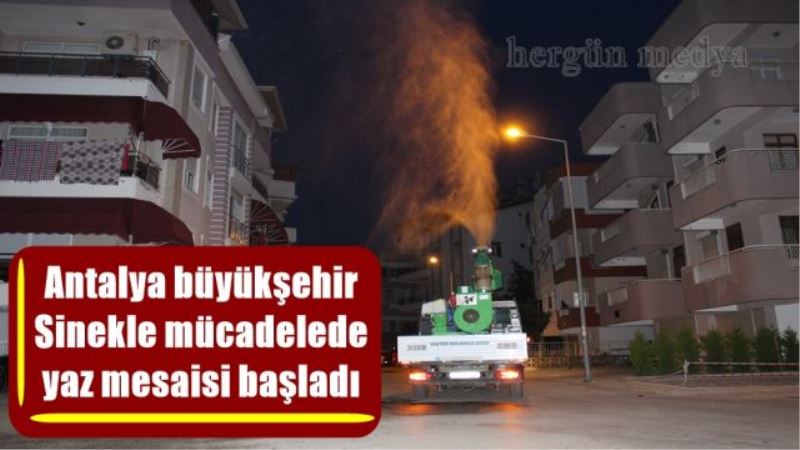 Antalya büyükşehir Sinekle mücadelede  yaz mesaisi başladı