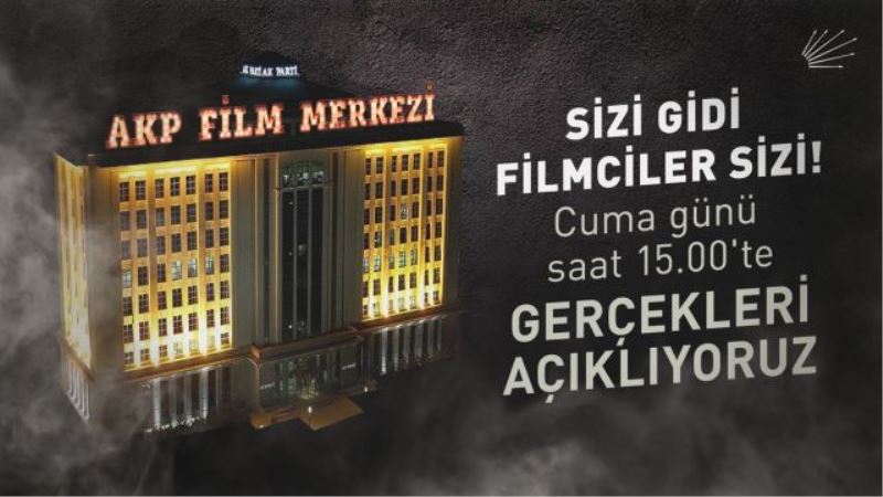 CHP: Cuma günü saat 15.00’te  önemli açıklama yapacağını duyurdu