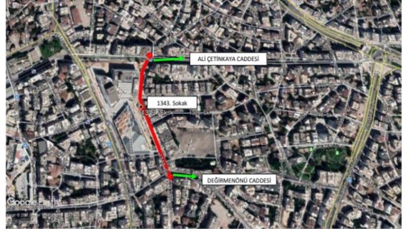 Doğu Garajı 1343. Sokak trafiğe kapatıldı