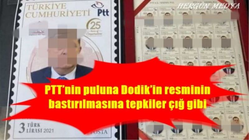 PTT’nin puluna Dodik’in resminin bastırılmasına tepkiler çığ gibi