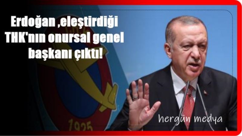 Erdoğan ,eleştirdiği THK