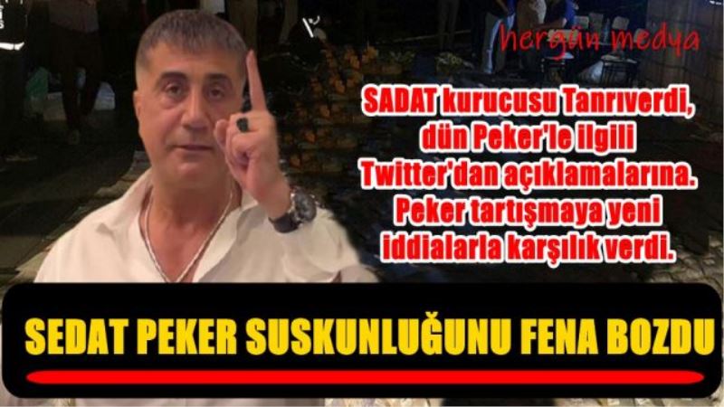 SEDAT PEKER SUSKUNLUĞUNU FENA BOZDU.SADAT GERÇEĞİNİ AÇIKLADI