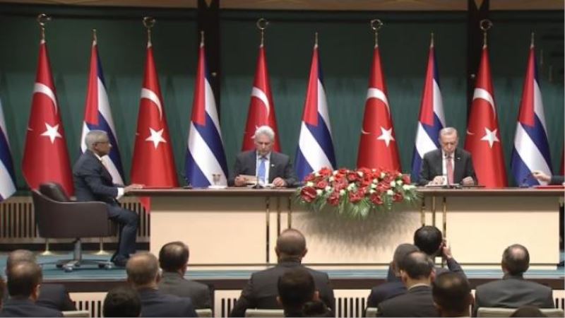 ERDOĞAN KÜBA DEVLET BAŞKANINI AĞIRLADI