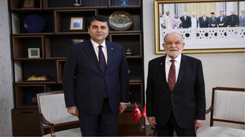 GÜLTEKİN UYSAL, TEMEL KARAMOLLAOĞLU’NU ZİYARET ETTİ