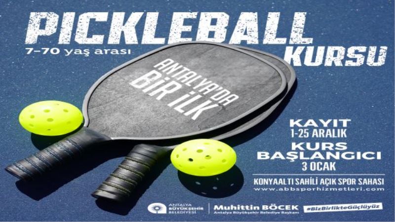 Büyükşehir Belediyesi Pickleball kursu düzenleyecek