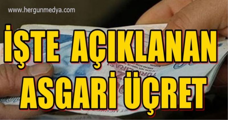2021 yılı asgari ücret açıklandı